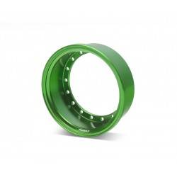 Barril de rueda 1.9" de aluminio de 15 mm ProBuild ™ 1 Unidad Verde BoomRacing