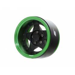 Barril de rueda 1.9" de aluminio de 15 mm ProBuild ™ 1 Unidad Verde BoomRacing