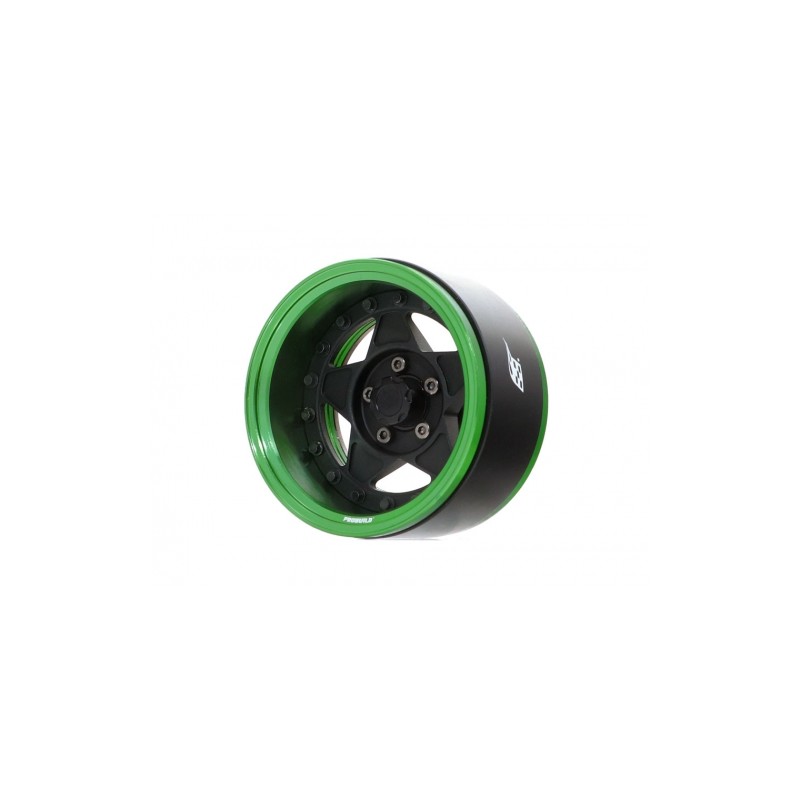 Barril de rueda 1.9" de aluminio extra ancho de 15 mm ProBuild ™ 1 Unidad Verde ProBuilt