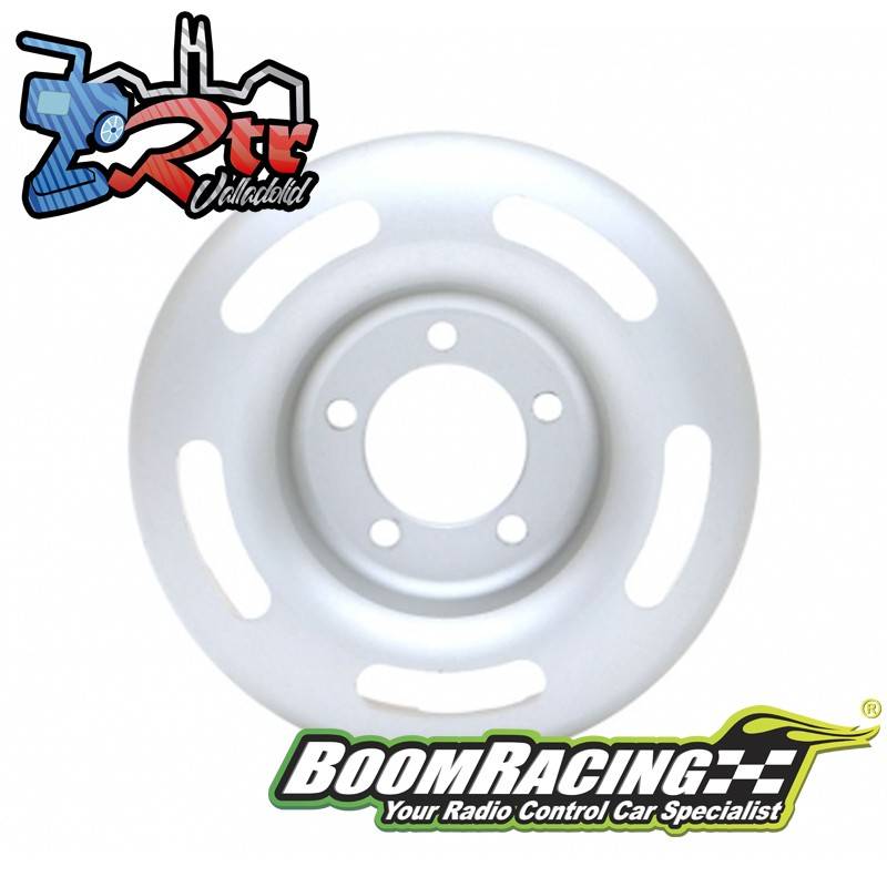 Placa Frontal ProBuild™ 1.9"Aluminio Slot Mags Jelly Bean Plata Mate BoomRacing