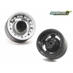 Placa Frontal ProBuild™ 1.9"Aluminio Slot Mags Jelly Bean Negro BoomRacing