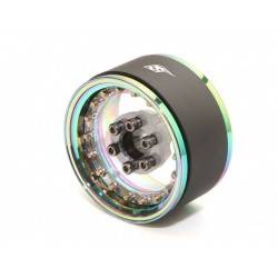 Llantas BoomRacing ProBuild™ 1.9 CAL 6-Lug Ajustable Offset Aluminio 2 Unidades  Neo Cromo/Transparente