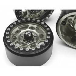 Llantas BoomRacing Sandstorm KRAIT™ 1.9 con separadores de 8mm Aluminio 4 Unidades Metal Oscuro