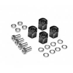 Llantas BoomRacing Sandstorm KRAIT™ 1.9 con separadores de 8mm Aluminio 4 Unidades Metal Oscuro