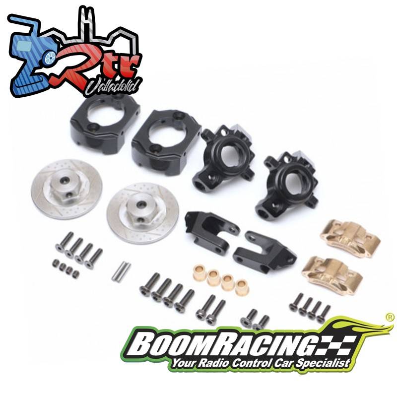 Juego de discos de freno delantero de latón para ejes AR44 SCX10 II BoomRacing