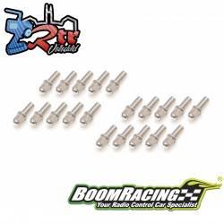 ProBuild ™ Mag Seat Lug Tuerca M2.5x6mm Juego de tornillería de escala 20 unidades Plateado