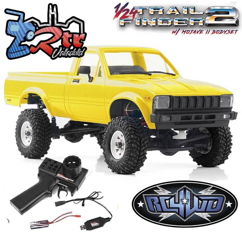 RC4WD 1/24 Trail Finder 2 RTR Carcaza dura 4 Wd Mojave II Amarillo