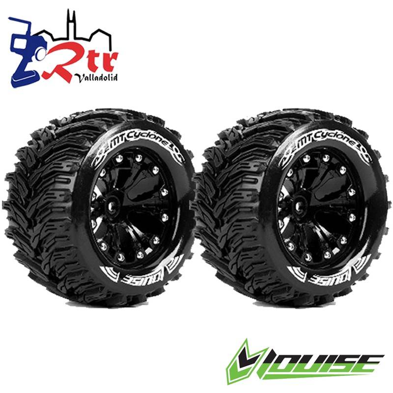 Ruedas 12mm Monster 1/10 Louise MT-CYCLONE 0 Outset Pegadas Rellenas