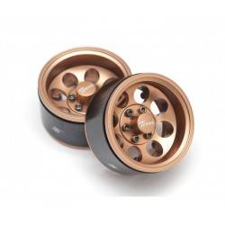 Llantas BoomRacing Terra Classic Beadlock de aluminio de plato hondo de 8 orificios con bujes XT60
