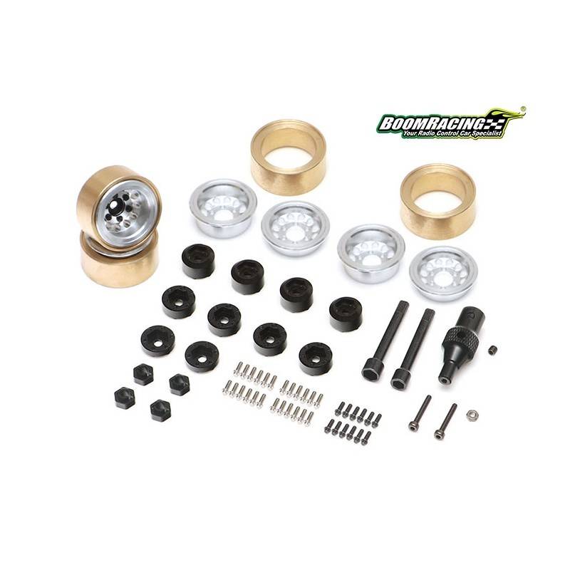 Llantas BoomRacing KRAIT™ 1.0" Terra Outset Ajustable Aluminio 4 Unidades