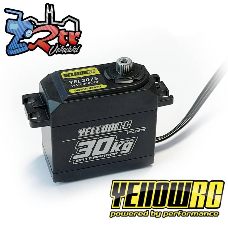 Servo Yellow RC 30.0Kg Waterproft Digital High Voltage Piñoneria Metálica