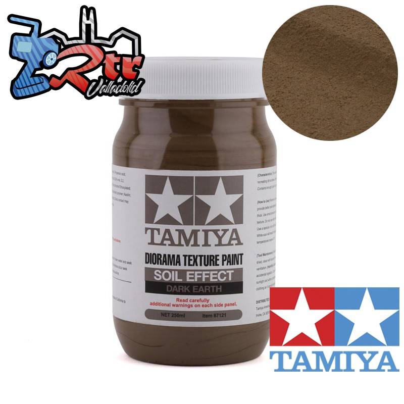 Pintura Textura Diorama efecto Tierra Oscura Marron 250ml Tamiya 87121