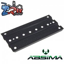 Placa de aluminio tablero de tracción 1/10 Negro 2320062