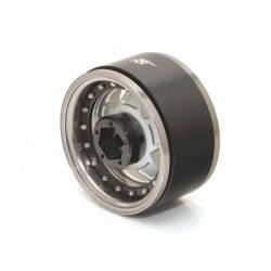 Llantas BoomRacing ProBuild™ 1.9 RTS Ajustable Offset Aluminio 2 Unidades Metal de arma/Plata Mate
