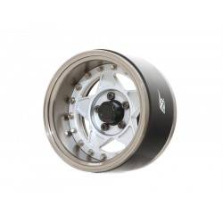 Llantas BoomRacing ProBuild™ 1.9 RTS Ajustable Offset Aluminio 2 Unidades Metal de arma/Plata Mate