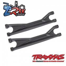 Brazos de suspensión, superior, negros (izquierdo o derecho, delantero o trasero)(para usar con 7895 Traxxas TRA7892