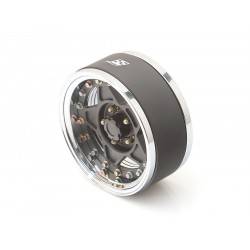Llantas BoomRacing ProBuild™ 1.9 Narrow RTS Ajustable Offset Aluminio 2 Unidades Cromo/Negro mate
