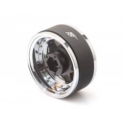 Llantas BoomRacing ProBuild™ 1.9 Narrow RTS Ajustable Offset Aluminio 2 Unidades Cromo/Negro mate