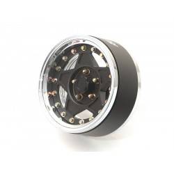 Llantas BoomRacing ProBuild™ 1.9 Narrow RTS Ajustable Offset Aluminio 2 Unidades Cromo/Negro mate