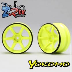 Llantas de Drift de alta tracción Racing Performer (compensación de 6 mm·Amarillo·2 piezas)