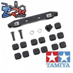 Soporte de suspensión ajustable de acero tipo S TT-02 trasero Tamiya 54967
