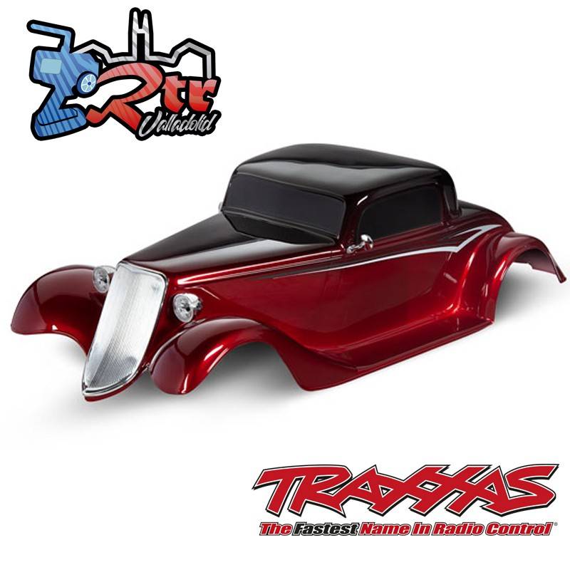 Carrocería TRAXXAS Factory Five '33 Hot Rod Coupe completa roja pintada TRA9333R