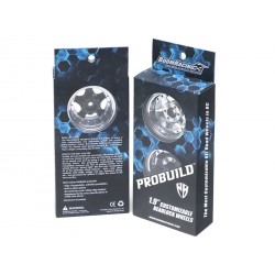 Llantas BoomRacing ProBuild™ 1.9 R12 Ajustable Offset Aluminio 2 Unidades Plata/Negro