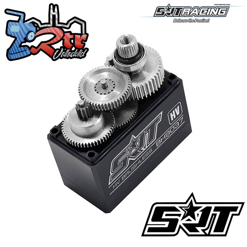Servo SRT BH9037 HV 35.0kg/0.14sec 7.4v Brushless Piñoneria Metálica Caja de aluminio CNC de alta velocidad