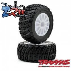Ruedas Traxxas Rally ensamblados, pegados TRA7473