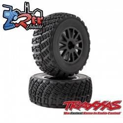 Ruedas Traxxas Rally ensamblados, pegados TRA7473T
