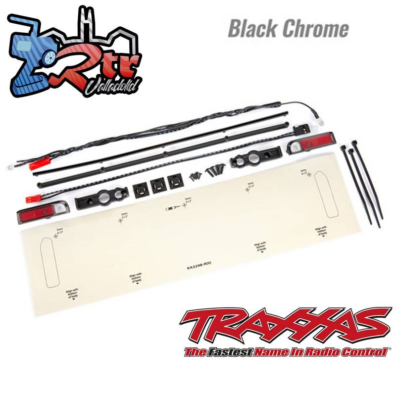 Juego de luces DragSlash con molduras Cromo Negro Brillante Traxxas TRA9497X