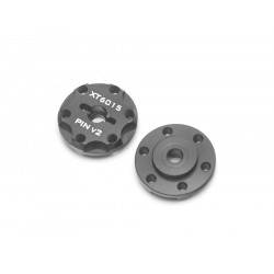 Adaptadores de eje de rueda de aluminio de 12 mm con 6 terminales XT6015Pin Desplazamiento de 1.5mm BoomRacing
