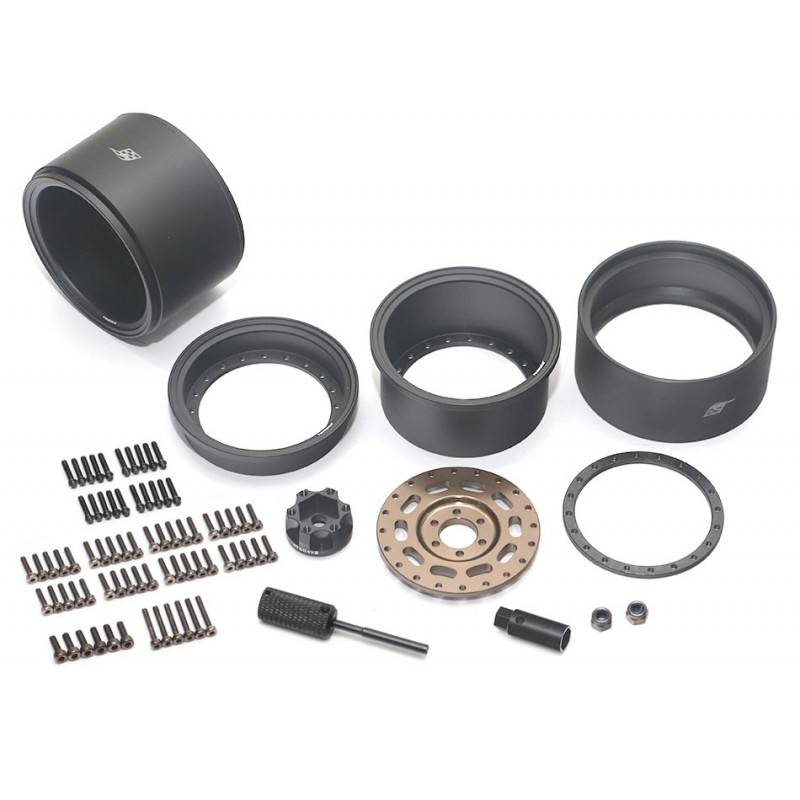 Llantas BoomRacing ProBuild™ 2.2 MAG10 Ajustable Offset Aluminio 2 Unidades Mate Negro/Bronce