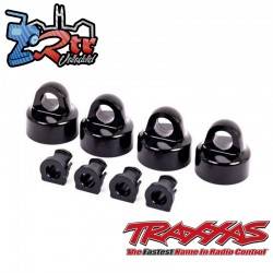 Tapas de amortiguadores aluminio con separadores en Negro amortiguadores GTX Traxxas TRA9664A