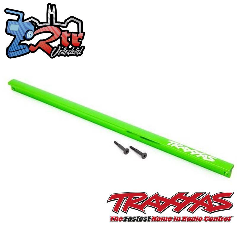 Soporte de chasis barra en T aluminio 6061-T6 anodizado en Verde Traxxas TRA9596G