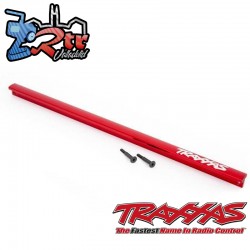 Soporte de chasis barra en T aluminio 6061-T6 anodizado en Rojo Traxxas TRA9596R
