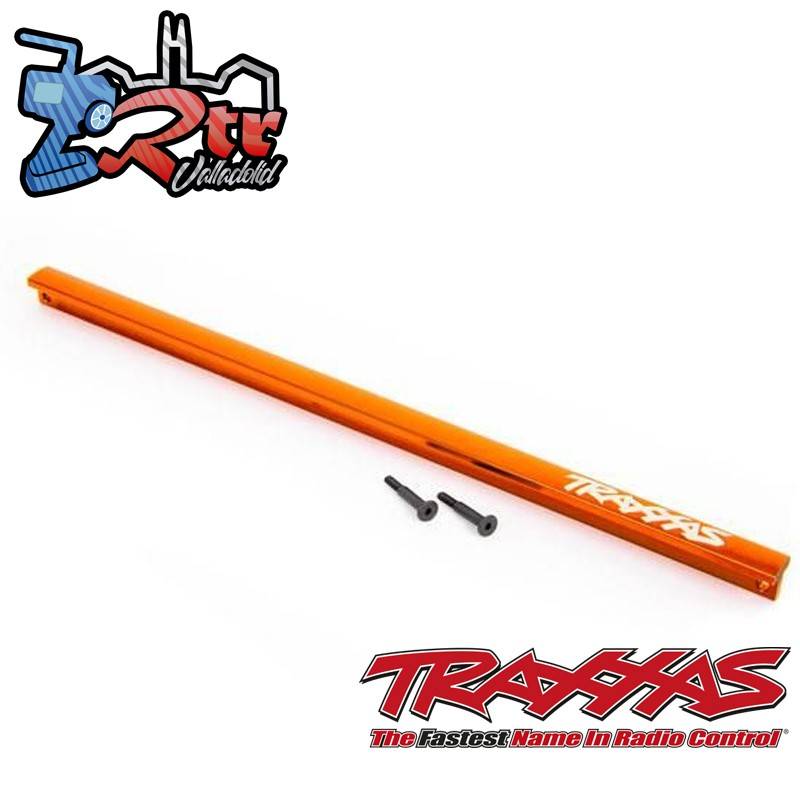 Soporte de chasis barra en T aluminio 6061-T6 anodizado en Anaranjado Traxxas TRA9596T