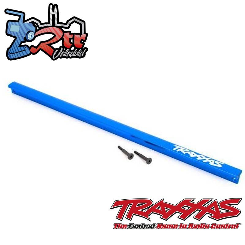 Soporte de chasis barra en T aluminio 6061-T6 anodizado en Azul Traxxas TRA9596X