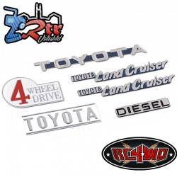 Conjunto de emblema de carrocewria Toyota Cruise Metalicos RC4WD Z-S1714