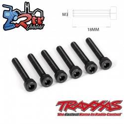 Tornillos Traxxas Hexagonales 3X18 mm 6 Unidades TRA2583X