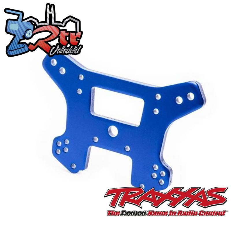 Torre de choque, delantera, aluminio 6061-T6 anodizado Azul Traxxas TRA9539