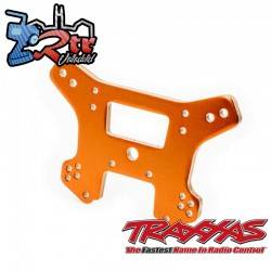 Torre de choque, delantera, aluminio 6061-T6 anodizado Anaranjado Traxxas TRA9539T