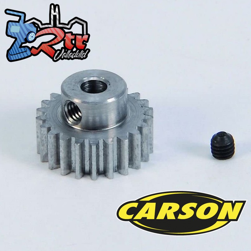 Piñon Carson 26T Modulo 0.6 eje 3.2 mm Acero 500013430