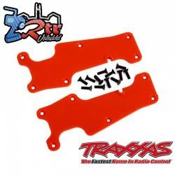 Cubiertas de brazo de suspensión Rojas delanteras Traxxas TRA9633R