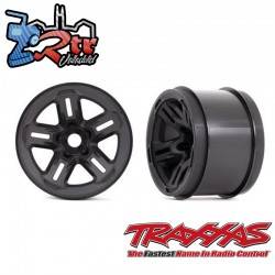 Llantas 3,8" negras 2 unidades 17 mm ranuradas Traxxas TRA9671