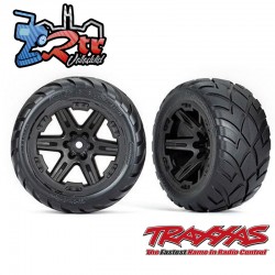 Neumáticos y ruedas Anaconda ensamblados pegados 12mm Negro Traxxas TRA6775