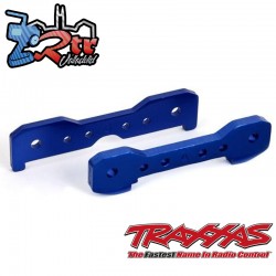 Barras de unión, delanteras, aluminio 6061-T6 anodizado azul Traxxas TRA9527