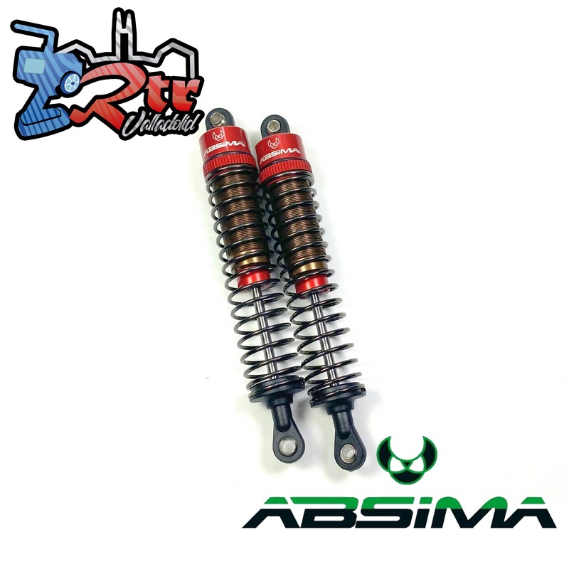2 Amortiguador de aluminio Absima 2330060 100 mm 1:8 