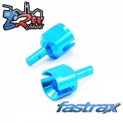Copas de Transmisión Fastrax Tamiya TT-02 Aluminio Azul