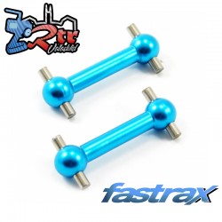 Ejes de transmisión dogbone Fastrax Tamiya TT-02 Aluminio Azul